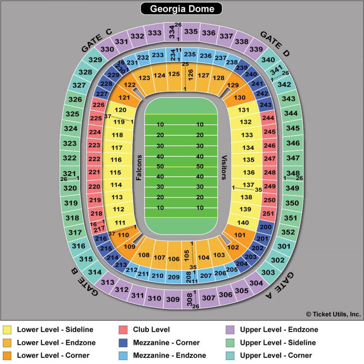 Atlanta Falcons stadiona karti