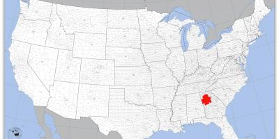 Atlanta na karti SAD-u
