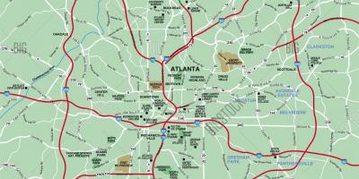 Veću površinu karte Atlanta