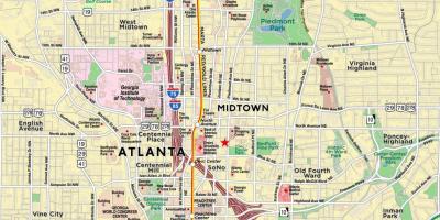Karta midtown Atlanta